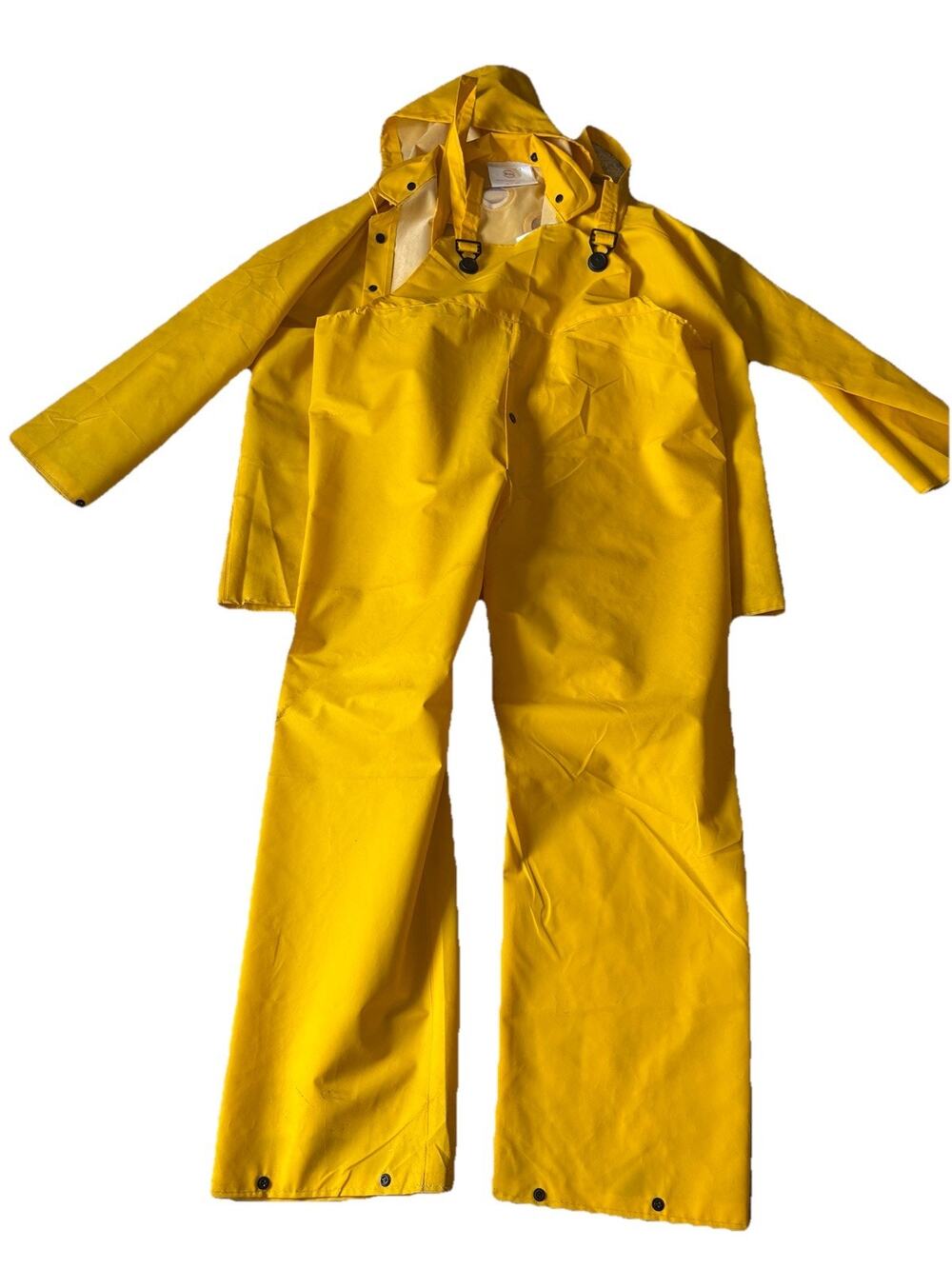 BOSS MANUFACTURING COMPANY WATERPROOF FISHING OVERALLS AND JACKET YELLOW XXL
